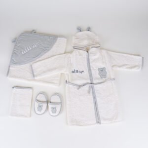 Wonderful Baby Bath Set Gray